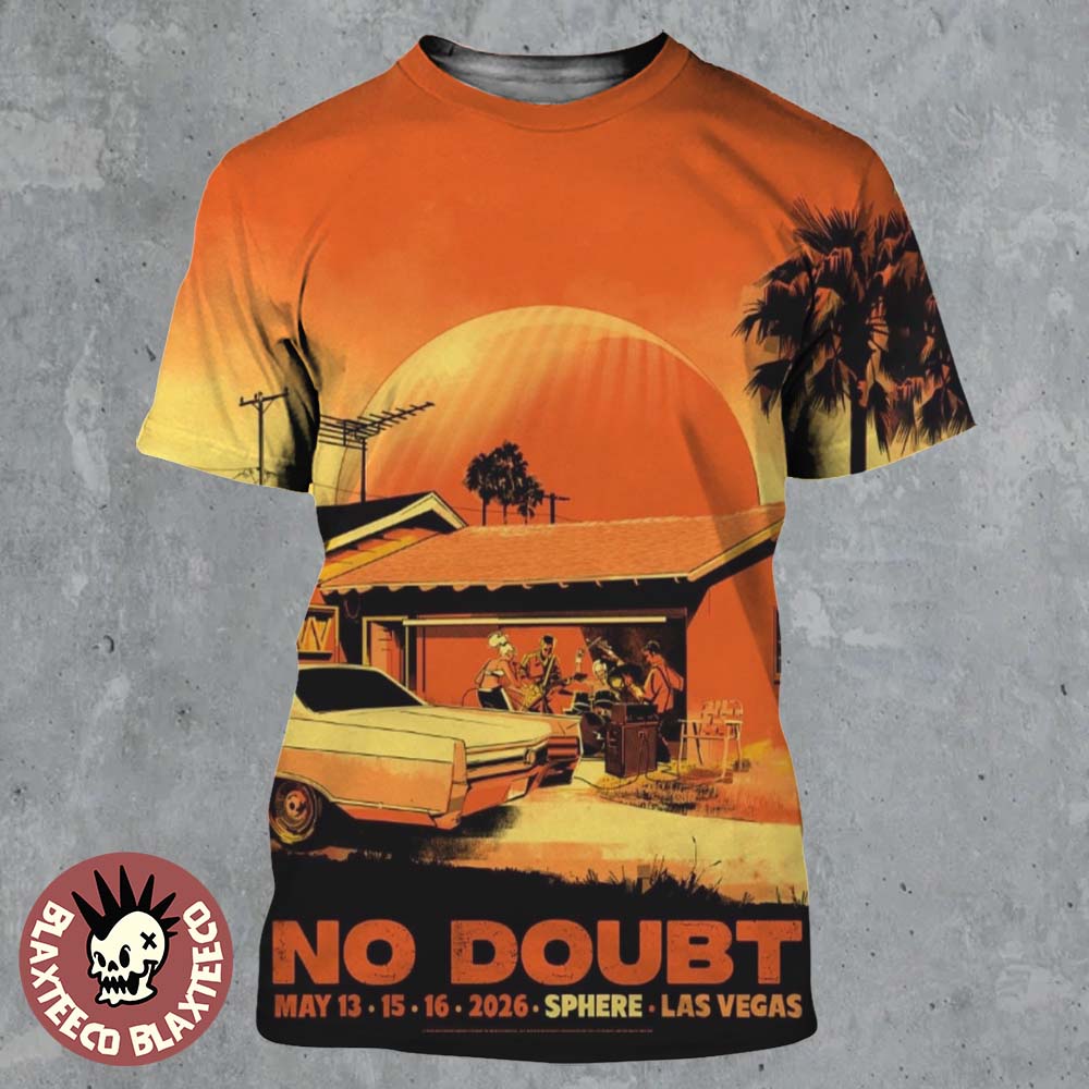No Doubt Live At Sphere Las Vegas 2026 Weekend 2 Gig Poster On May 13 15 16 2026 All Over Print Shirt