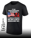 No Republicans vs Democrats It’s America vs Communism flag shirt