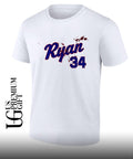 Nolan Ryan 34 Texas Rangers baseball bloody shirt