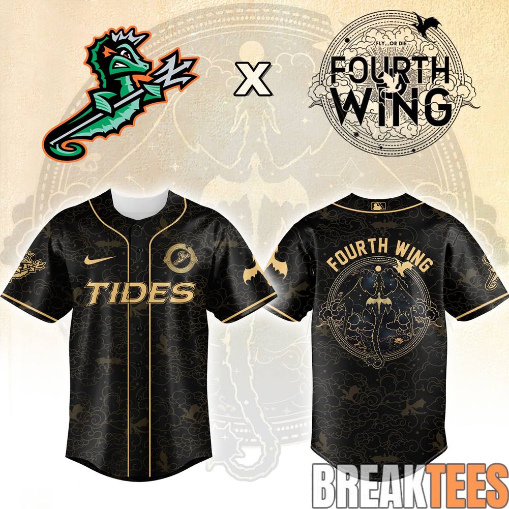 Norfolk Tides x Fourth Wing Special Baseball Jersey