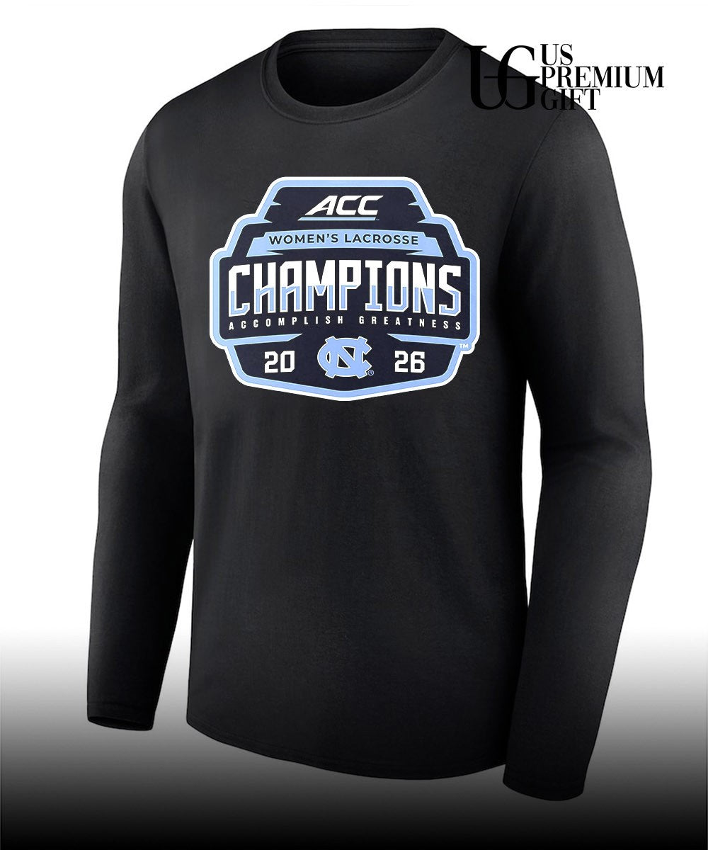 North Carolina Tar Heels 2026 ACC Women’s Lacrosse Champions shirt