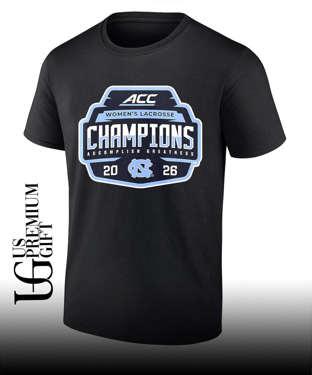 North Carolina Tar Heels 2026 ACC Women’s Lacrosse Champions shirt