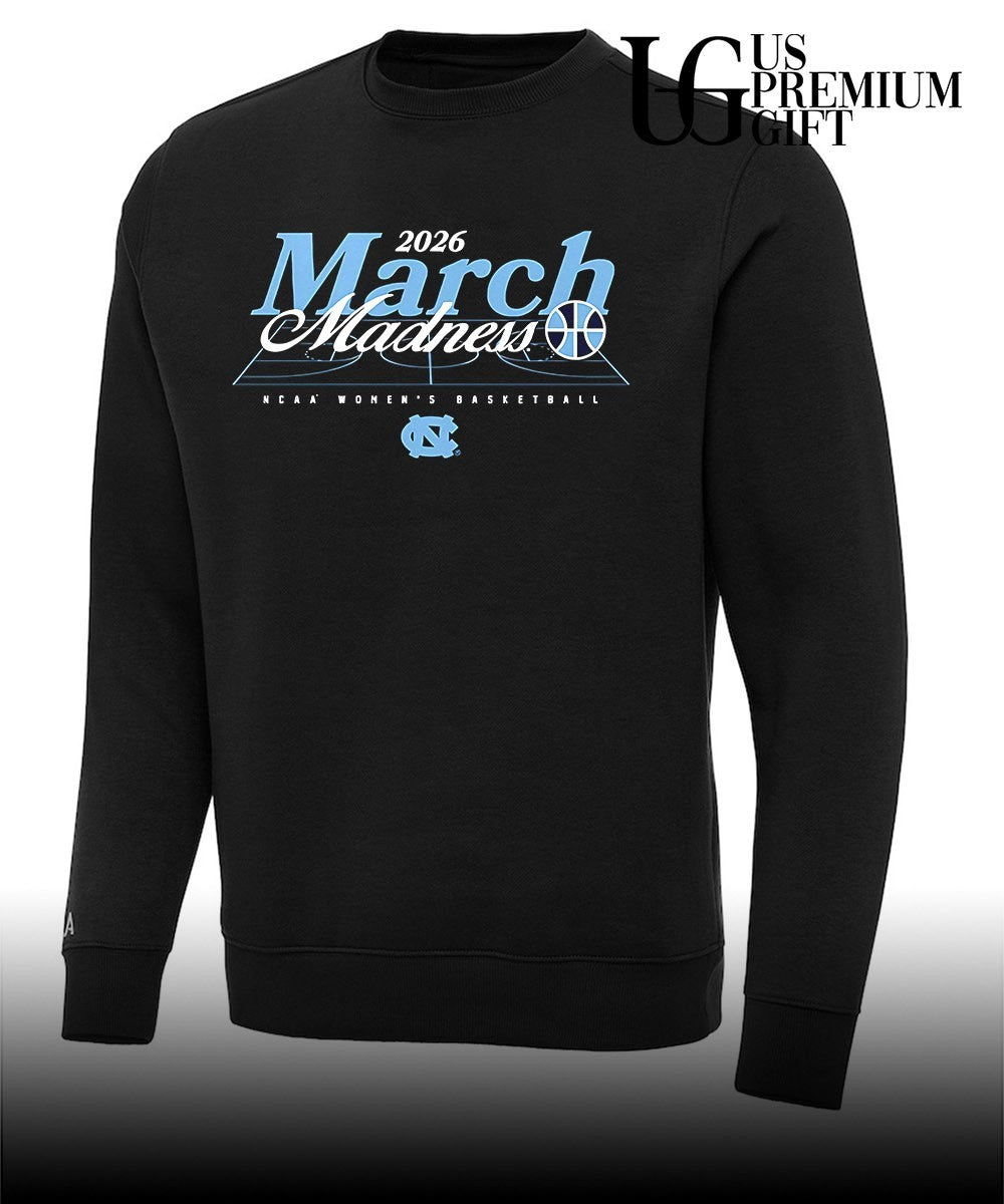 North Carolina Tar Heels NCAA women’s basketball 2026 March Madness shirt