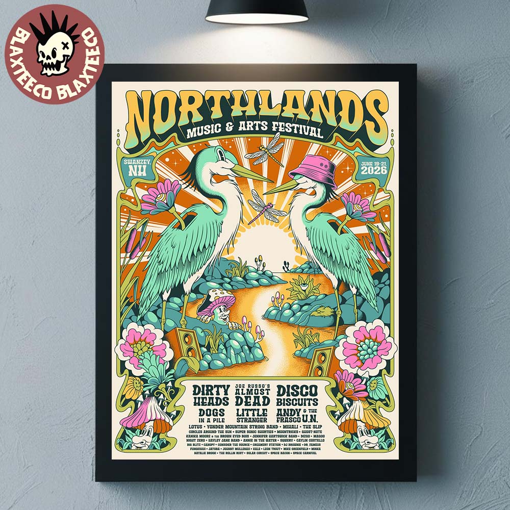 Northlands Music And Arts Festival 2026 Swanzey New Hampshire Full Lineup Event Poster From June 19 To 21 2026 Poster Canvas
