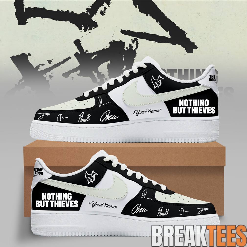 Nothing but Thieves Stray Dogs Tour 2026 Custom Air Force 1 Sneaker