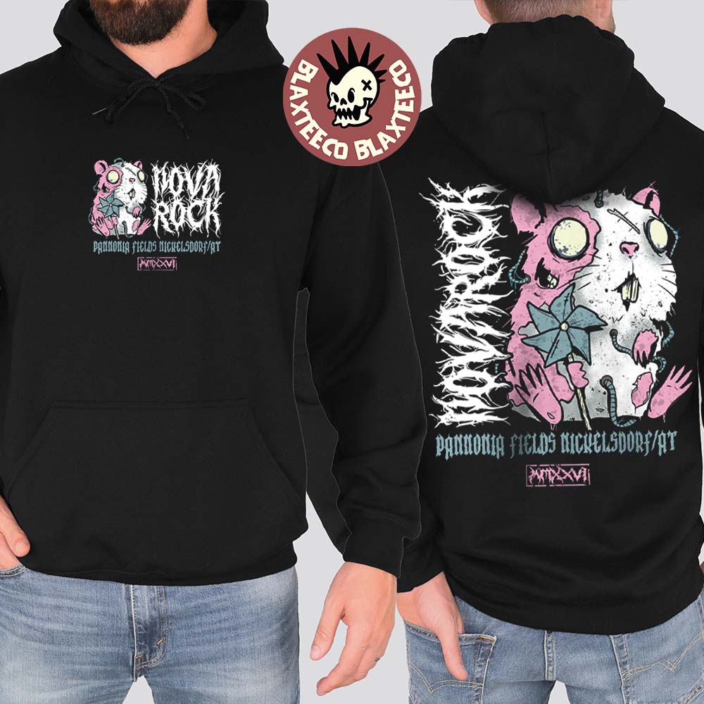 Nova Rock 2026 Festival Merch In Nickelsdorf Austria At Pannonia Fields From 11 To 14 June 2026 Chaos Hammy Hoodie
