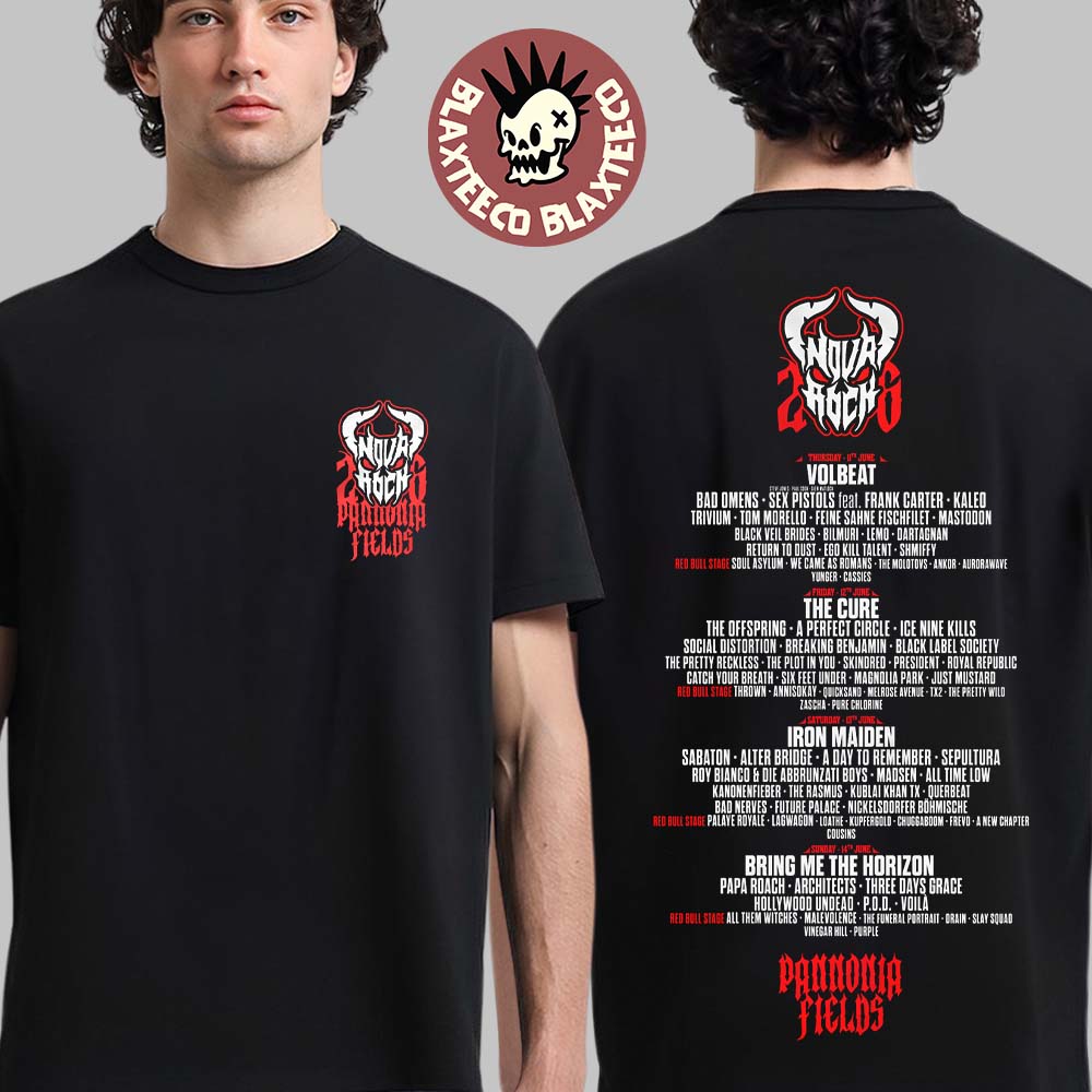 Nova Rock 2026 Festival Merch In Nickelsdorf Austria At Pannonia Fields From 11 To 14 June 2026 Deamon T-Shirt