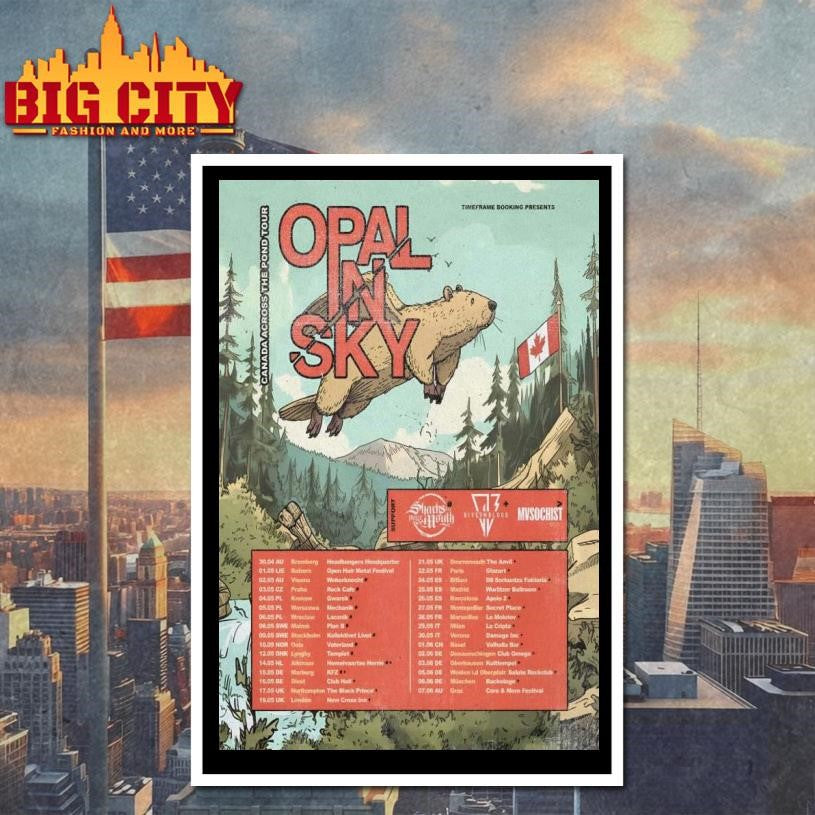 OPAL IN SKY Europe And UK Spring 2026 Tour Poster shirt