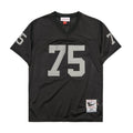 Oakland Raiders #75 Howie Long long#75 Black Style 2