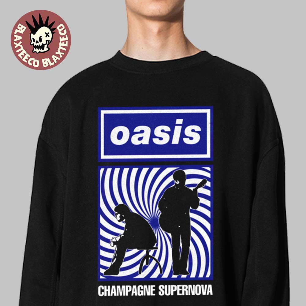 Oasis Champagne Supernova Silhouette Long Sleeve Tee