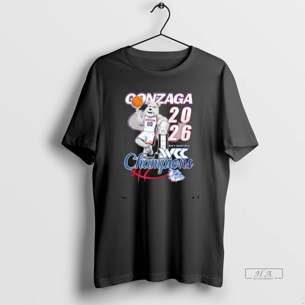 Official 2026 Mens Basketball Champions Gonzaga Bulldogs Mascot