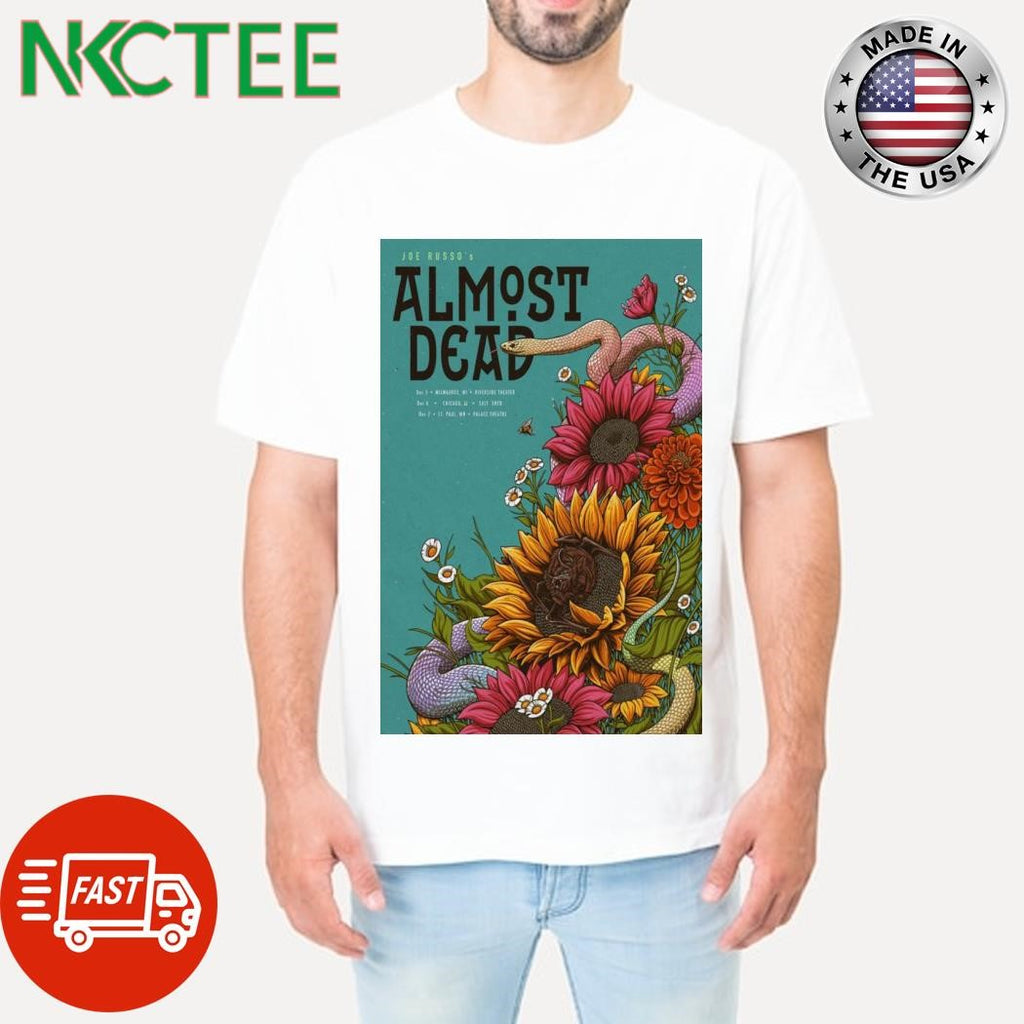Official Almost Dead Poster Salt Shed Dec 6 2025 Chicago, Il Poster Shirt