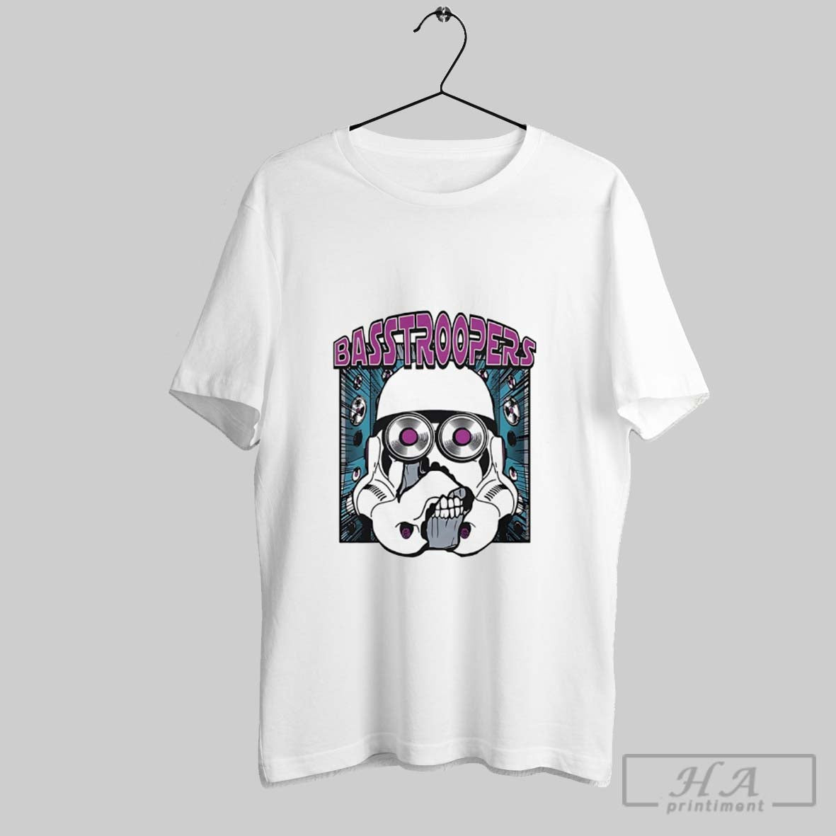 Official Basstroopers Skull T Shirt