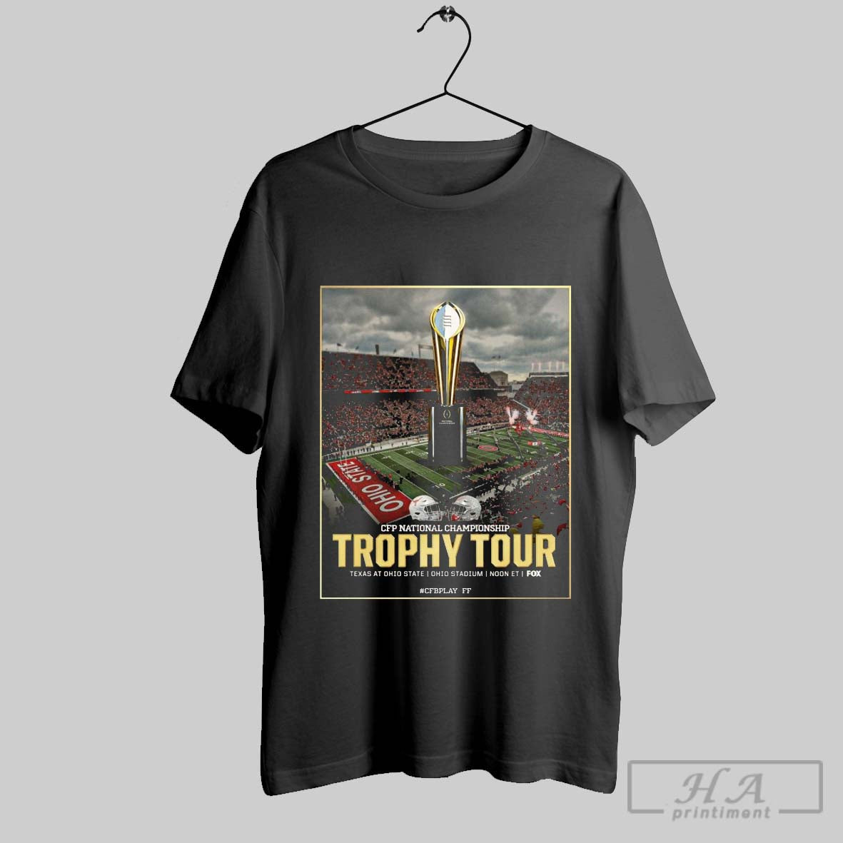 Official Cfp National Championship Trophy Tour Texas At Ohio State Ohio Stadium 2025