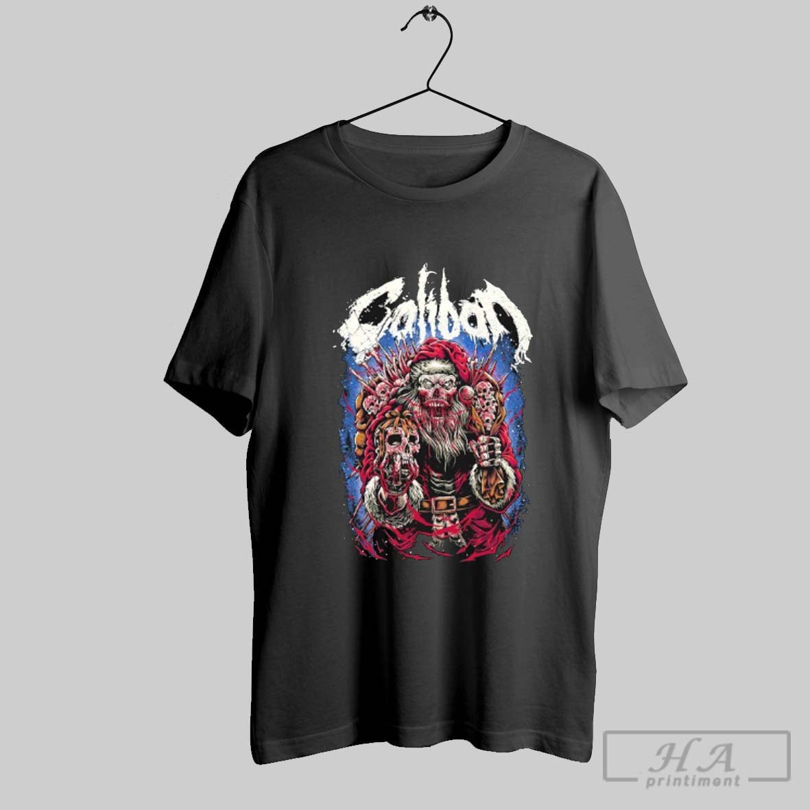 Official Caliban Evil Santa Christmas T Shirts
