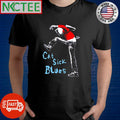 Official Cat sick blues dance graphic shirt