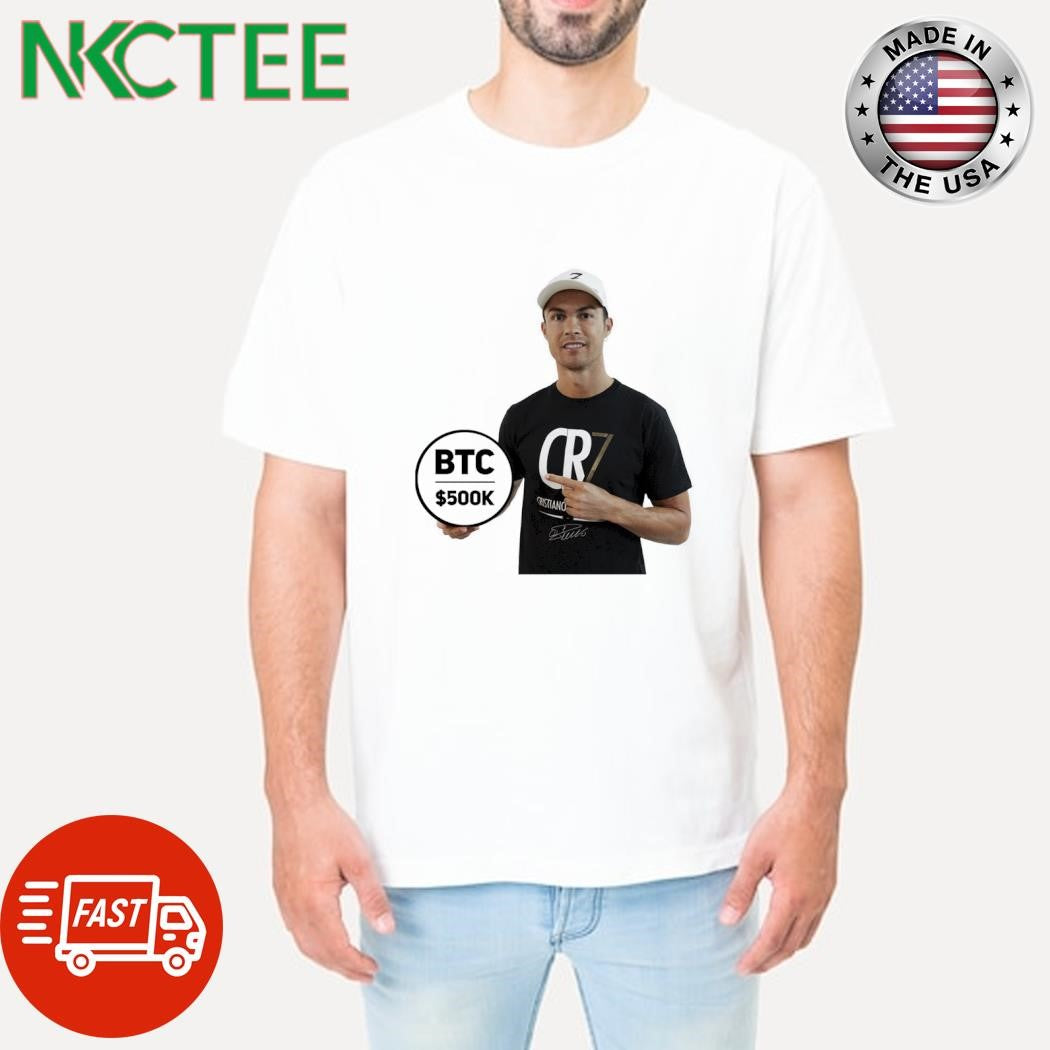 Official Cristiano Ronaldo and BTC500k coin shirt