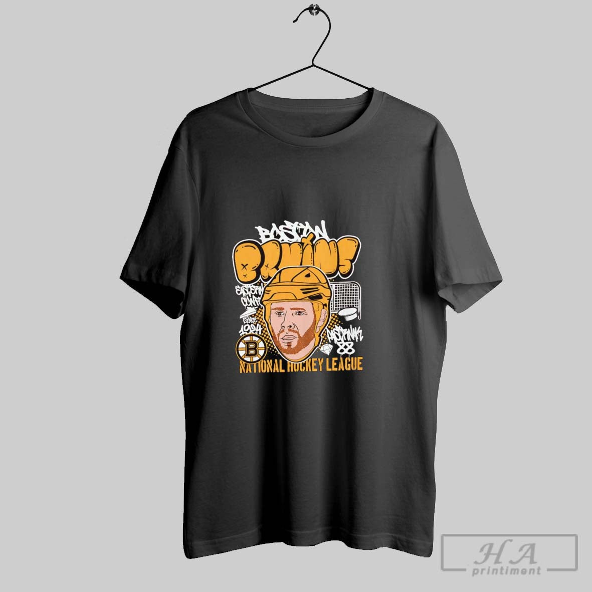 Official David Pastrnak Big Head Caricature Boston Bruins