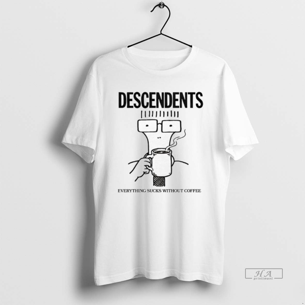 Official Descendents Iconic 1982 Everything Sucks Without Coffee