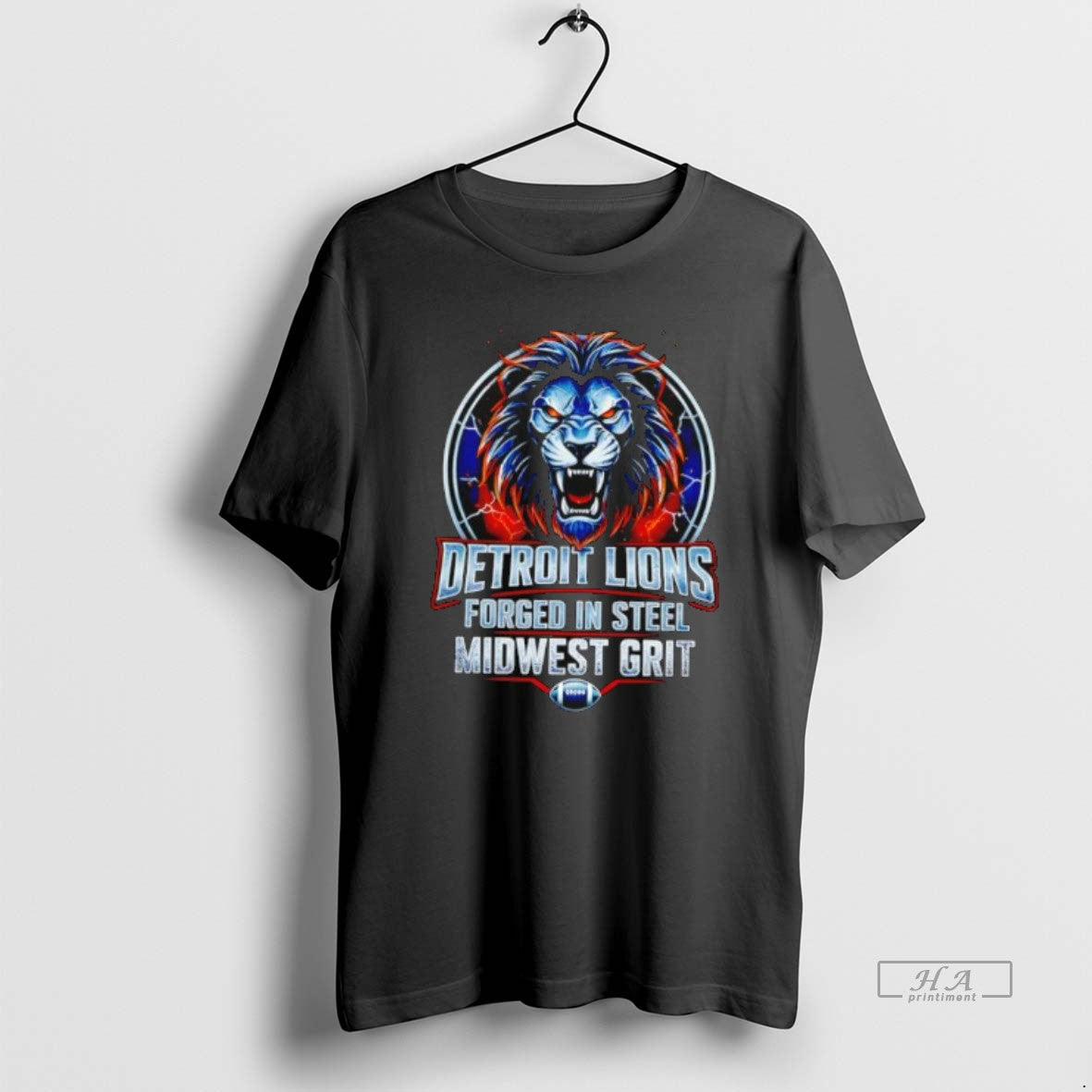Official Detroit Lions Forged In Steel Midwest Grit Football