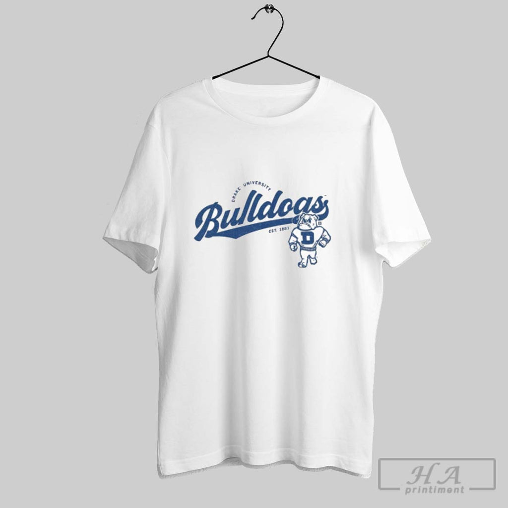 Official Drake University Bulldogs Script Logo Heavyweight