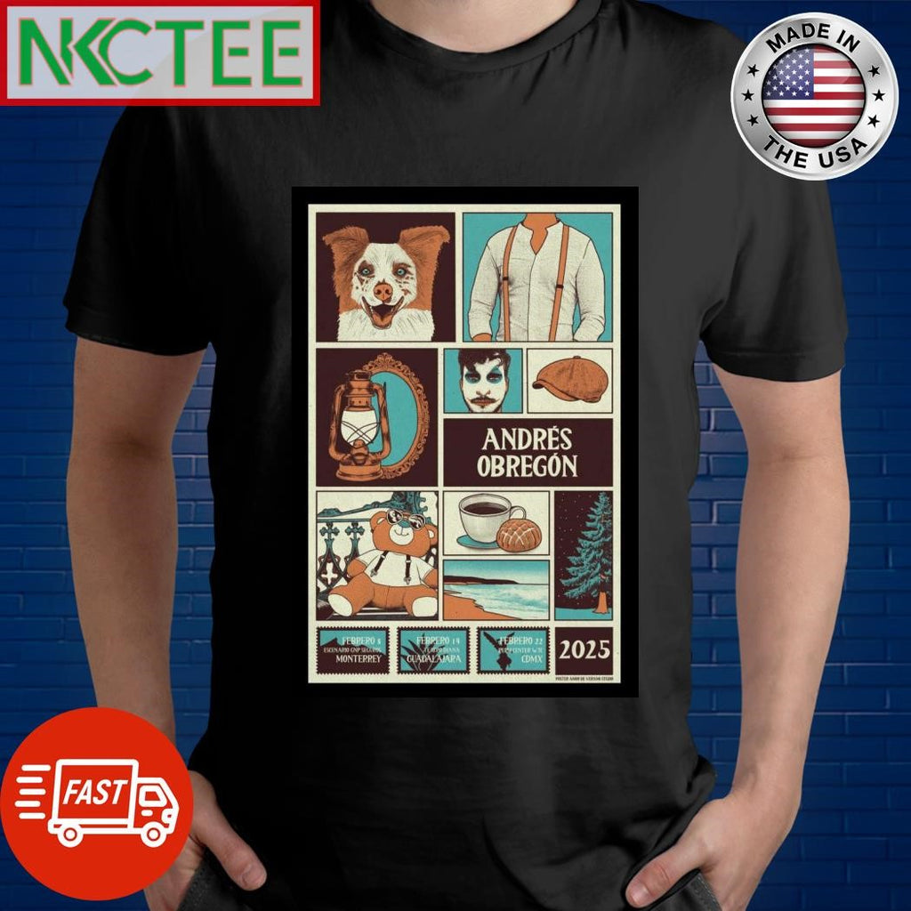 Official February 22 2025 Pepsi Center WTC Mexico City MX Andrés Obregón Poster Shirt