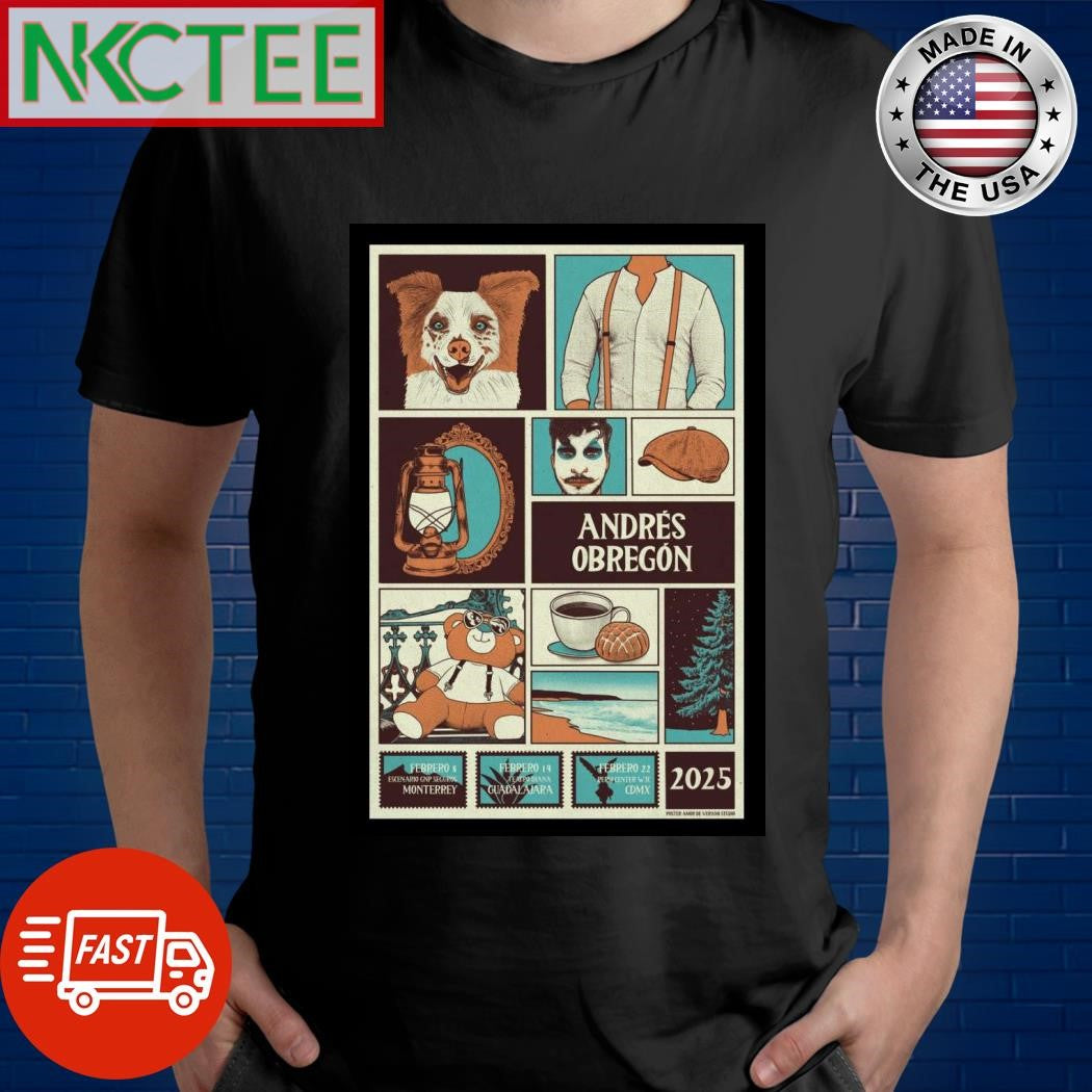 Official February 22 2025 Pepsi Center WTC Mexico City MX Andrés Obregón Poster Shirt