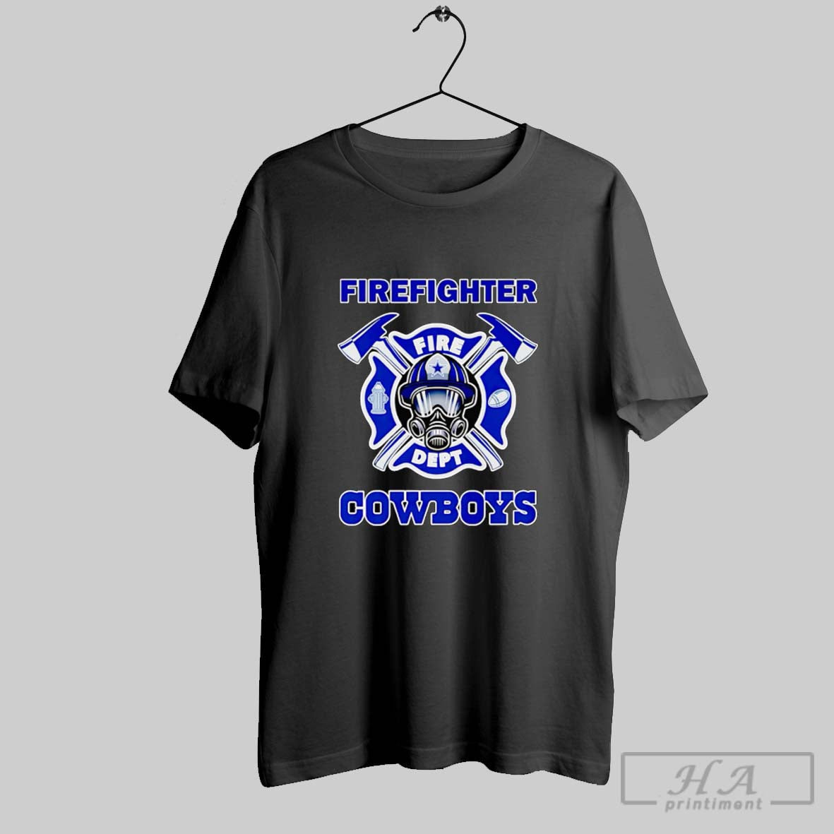 Official Firefighter Fire Dept Cowboys