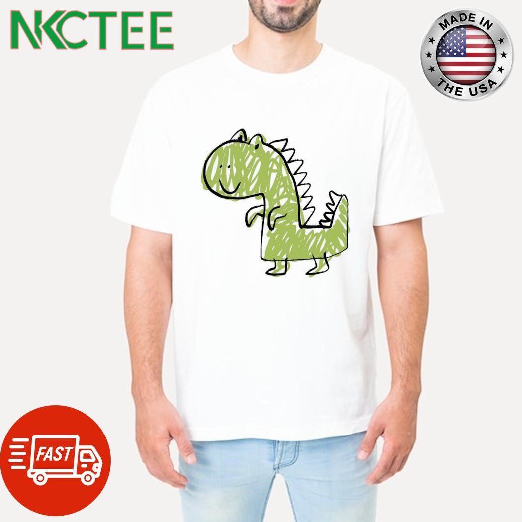 Official Funny Doodle Cute Dinosaur paint shirt
