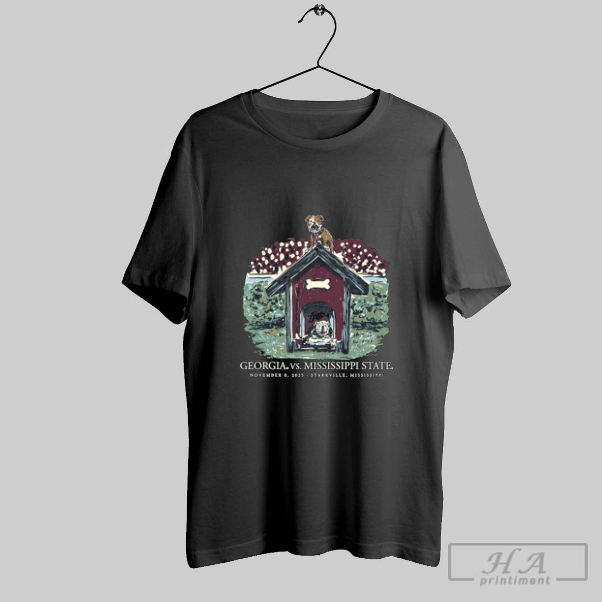 Official Georgia Bulldogs Vs Mississippi State Bulldogs Game Day November 8 2025 Starkville Mississippi Tee