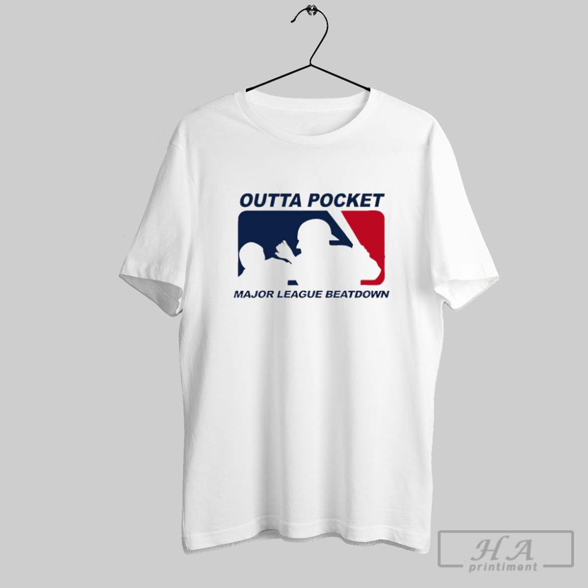 Official Holymountainprinting Outta Pocket Mlb Major League Beatdown Logo