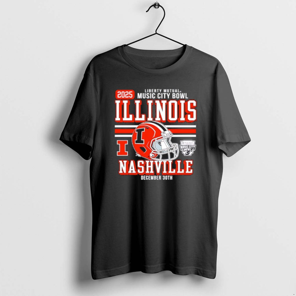 Official Illinois Football 2025 Music City Bowl Helmet