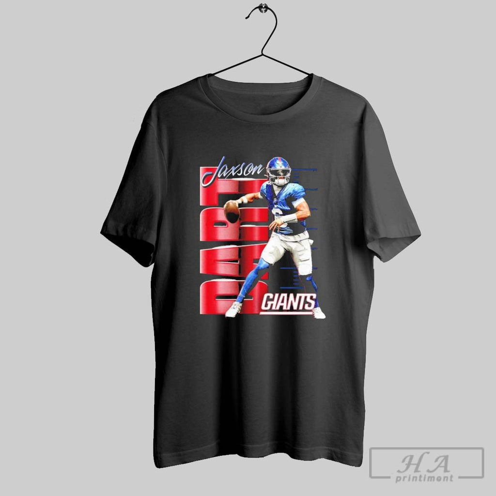 Official Jaxson Dart New York Giants Celebration Player T