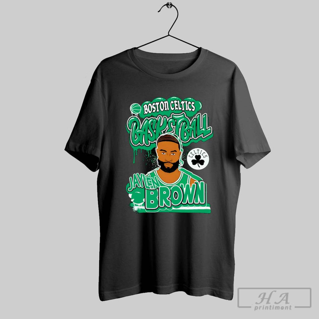 Official Jaylen Brown Boston Celtics Basketball 2025 Nba Ornament Poster Black