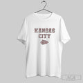 Official Kansas City Leopard Print Football Fan Arrowhead Posters White
