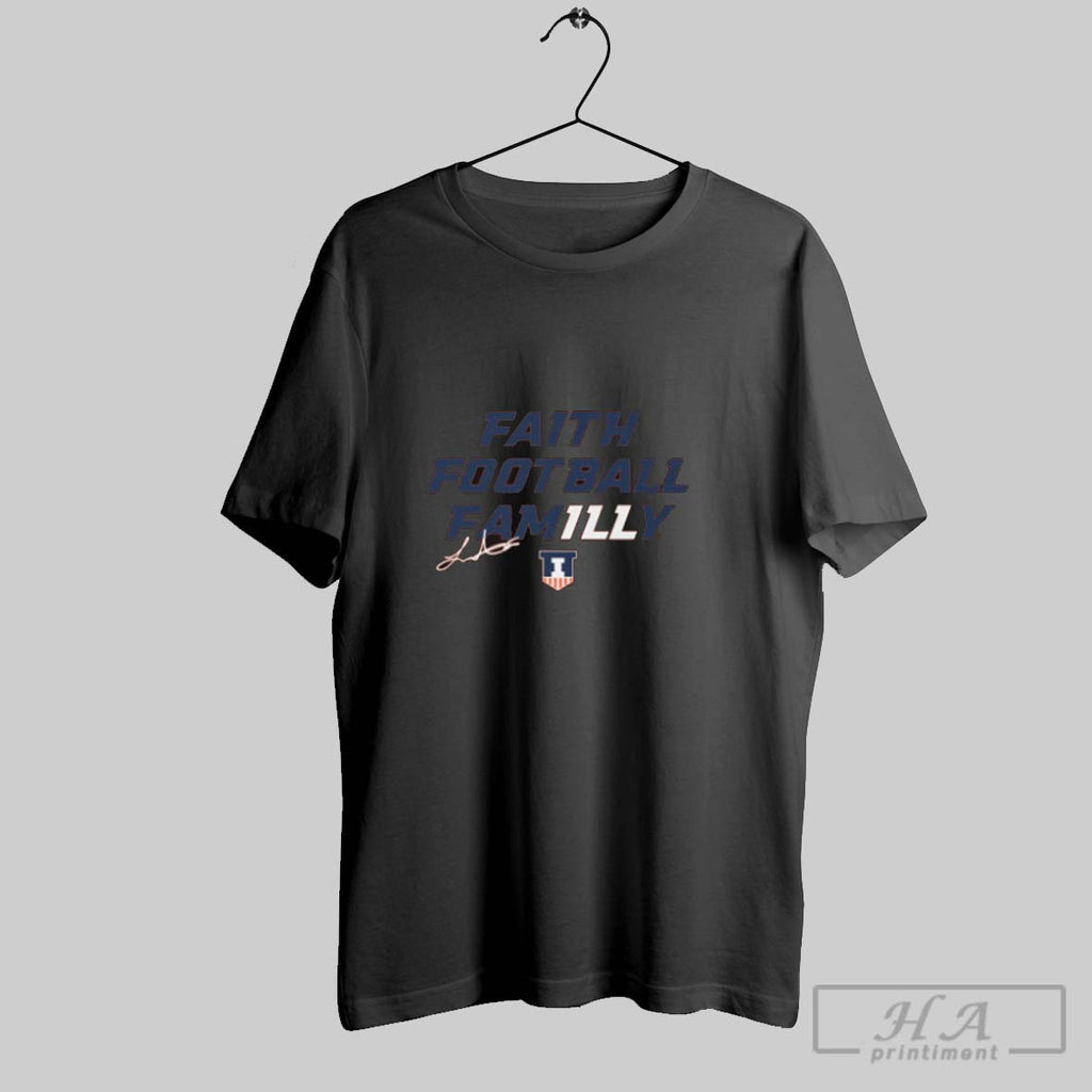 Official Luke Altmyer Faith Football Familly Illinois Fighting Illini Football Ncaa Signature