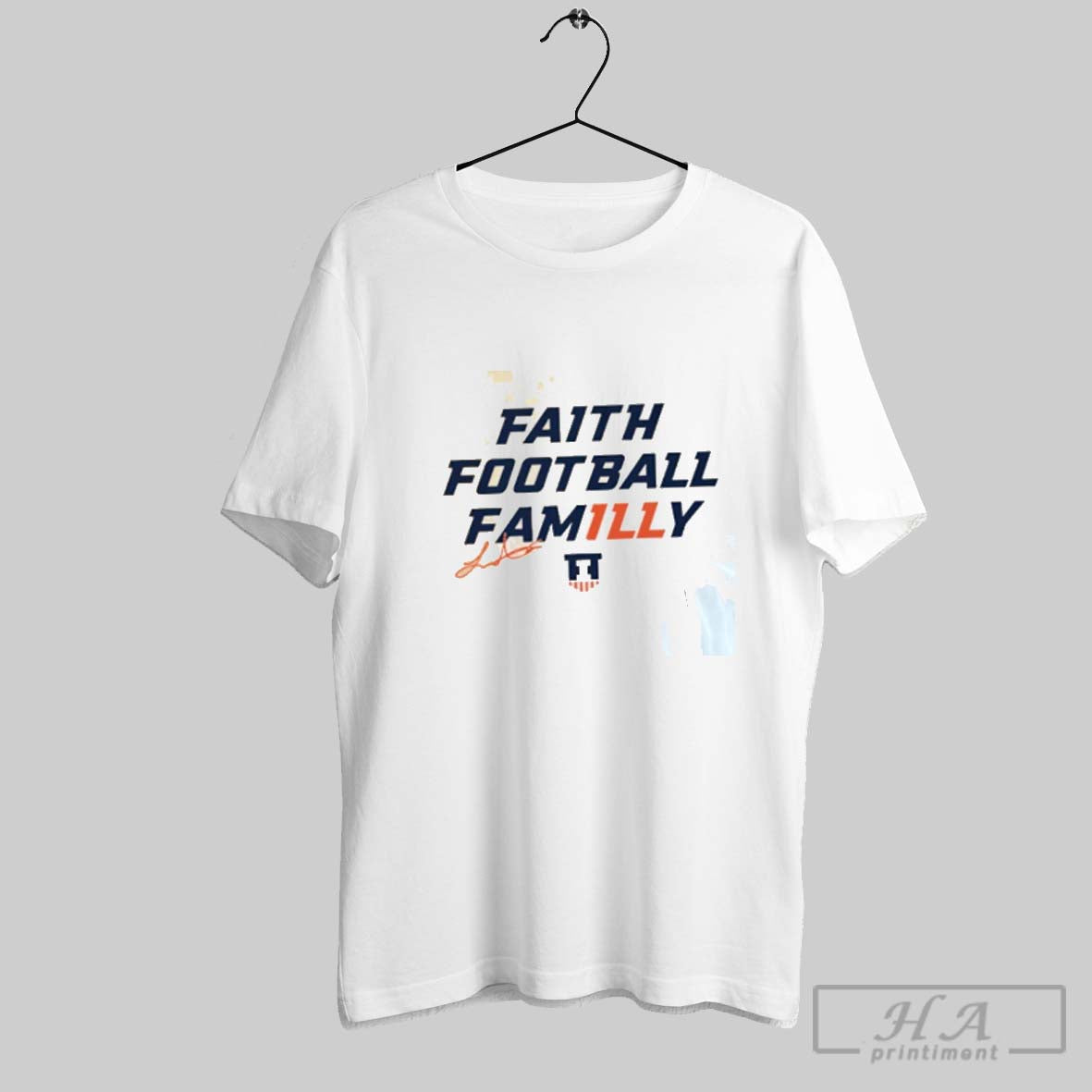 Official Luke Altmyer Faith Football Family Signature