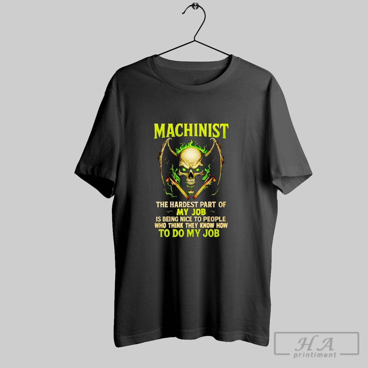 Official Machinist The Hardest Part Of My Job Is Being Nice To People Posters Black