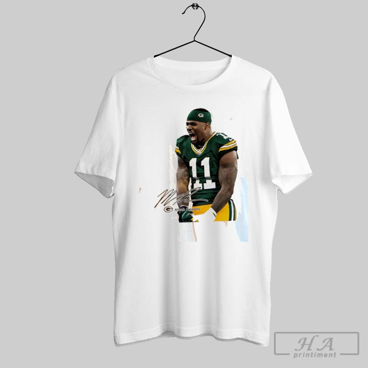 Official Micah Parsons Green Bay Packers Signature Vintage