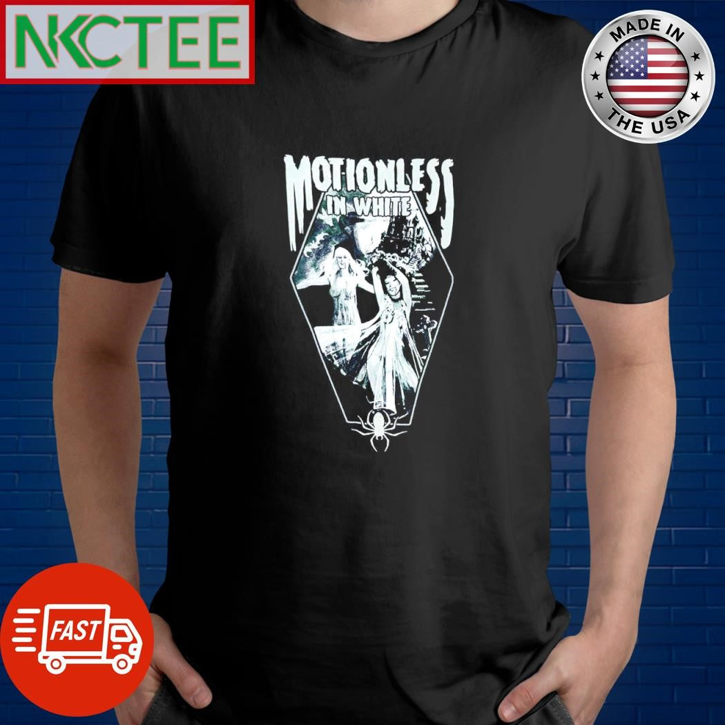 Official Motionless in White spider horror shirt