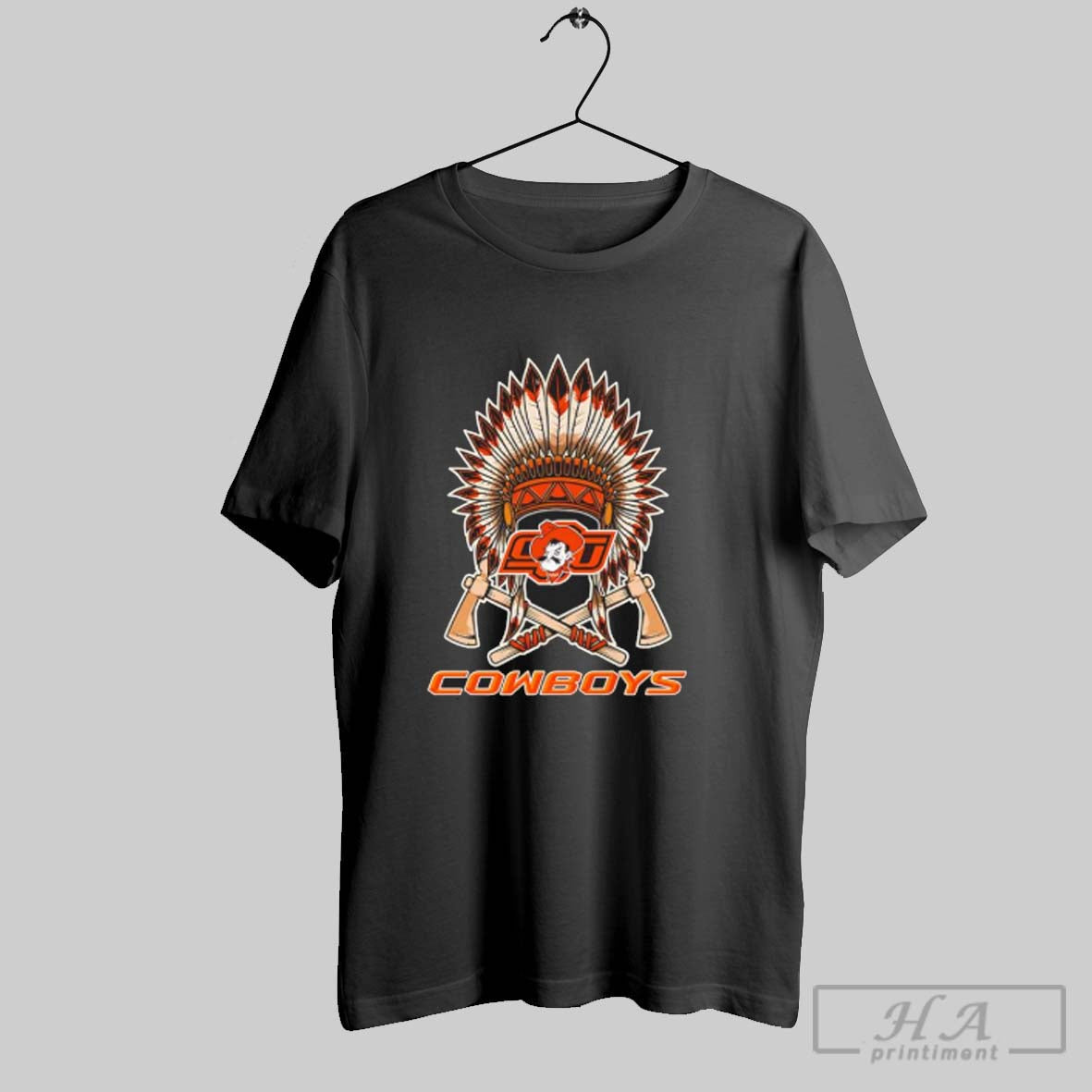Official Native American Oklahoma State Cowboys Football Logo