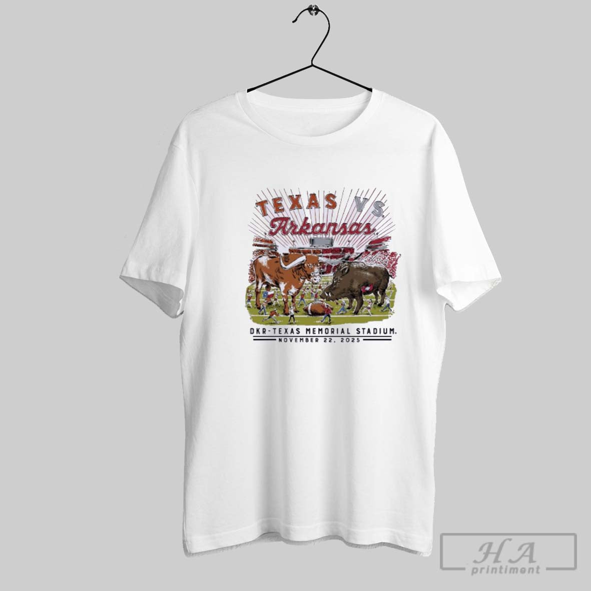 Official Official Arkansas Vs Texas Longhorns Game Day 2025 November 22 Shirt Tee