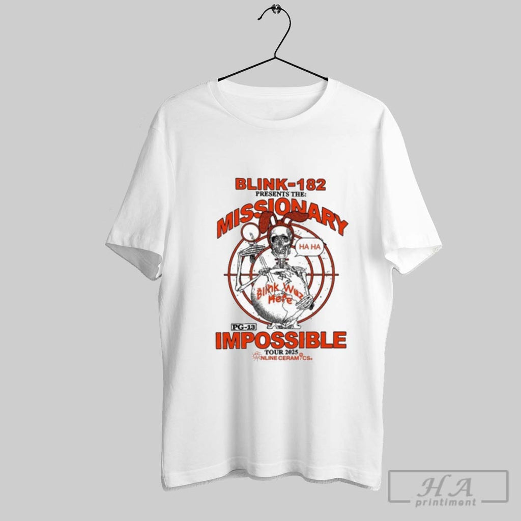 Official Official Blink 182 Presents The Missionary Impossible Tour 2025 Graphic T
