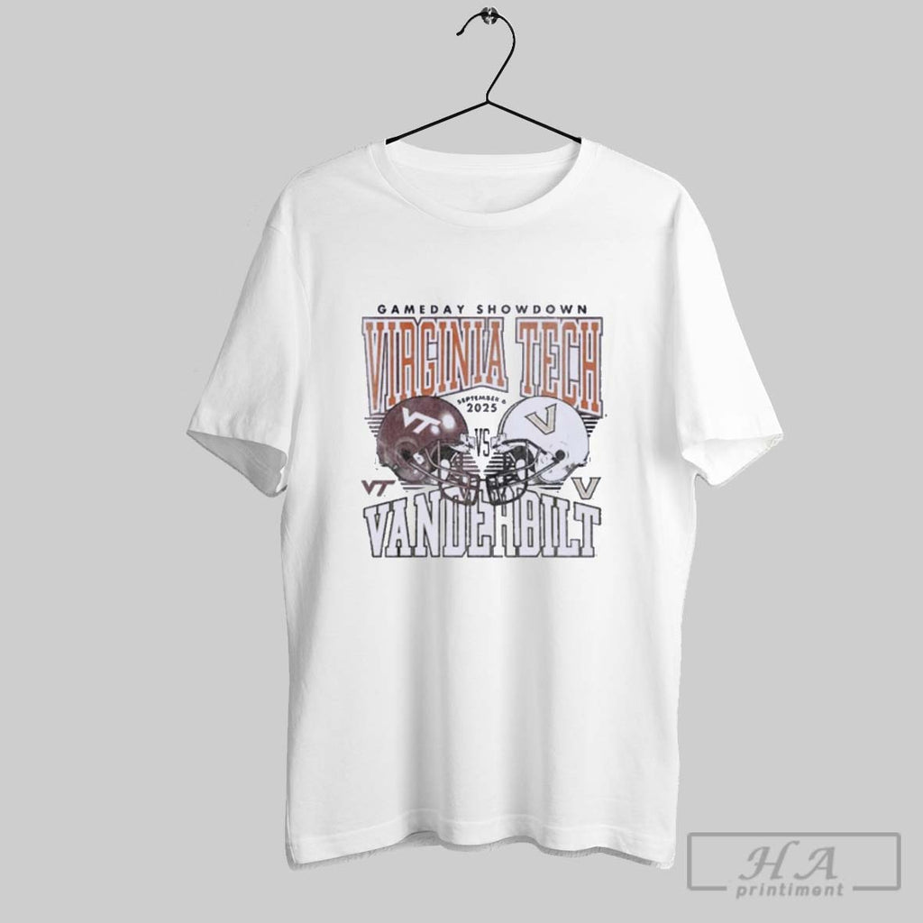 Official Official Gameday Virginia Tech Vs Vanderbilt September 6 2025 Duel Helmet Shirt Tee