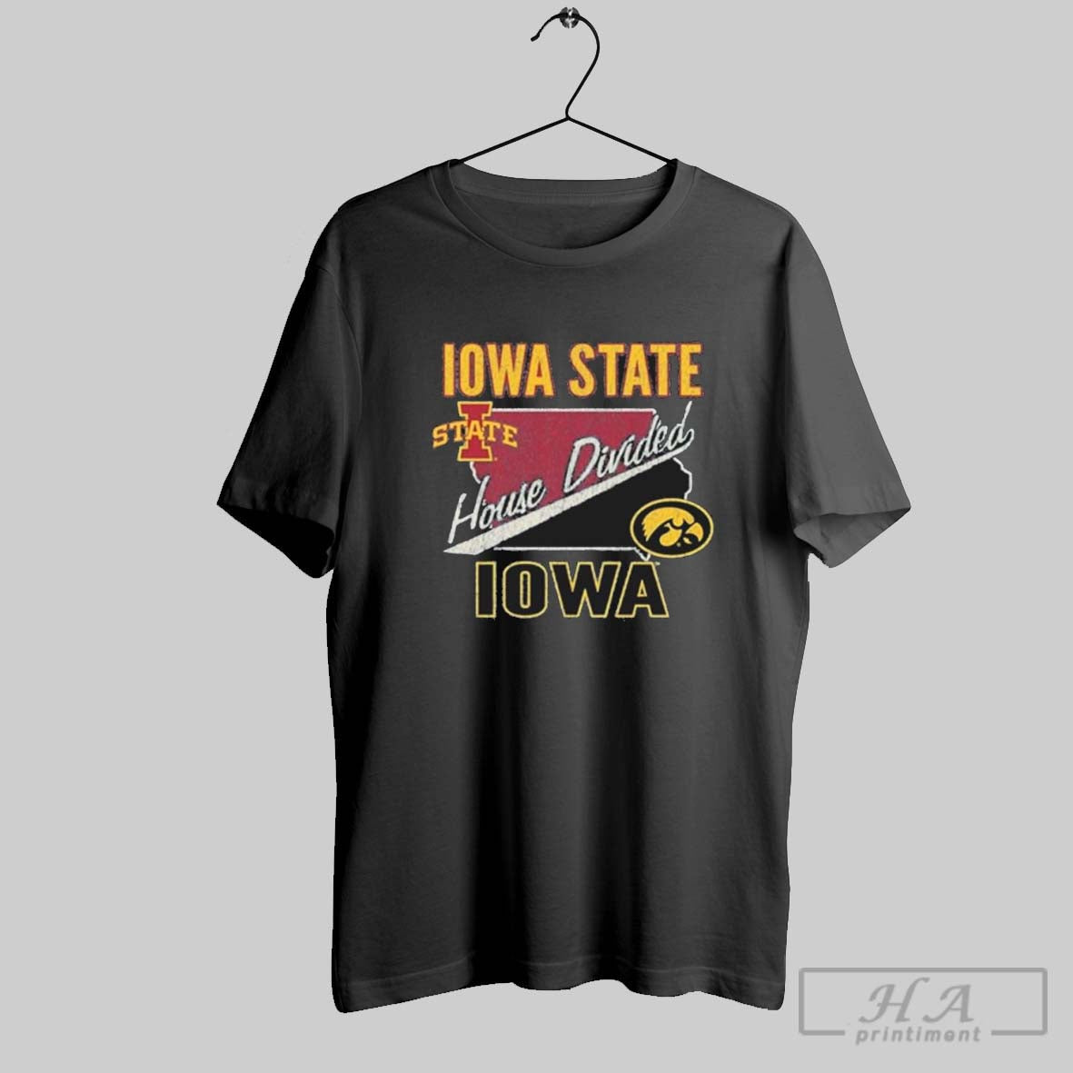 Official Official Iowa State House Divided Vs Iowa Shirt Tee