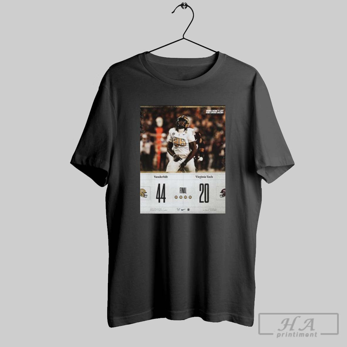 Official Official Vanderbilt Commodores Win 44 20 Virginia Tech Poster