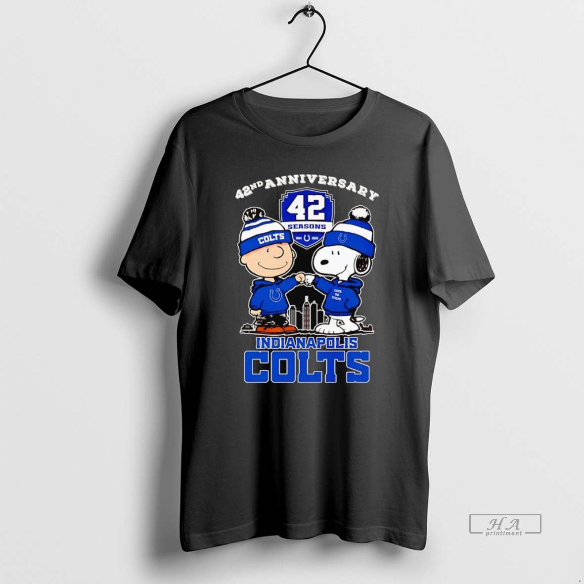 Official Peanuts 42nd Anniversary 1984 2026 Indianapolis Colts