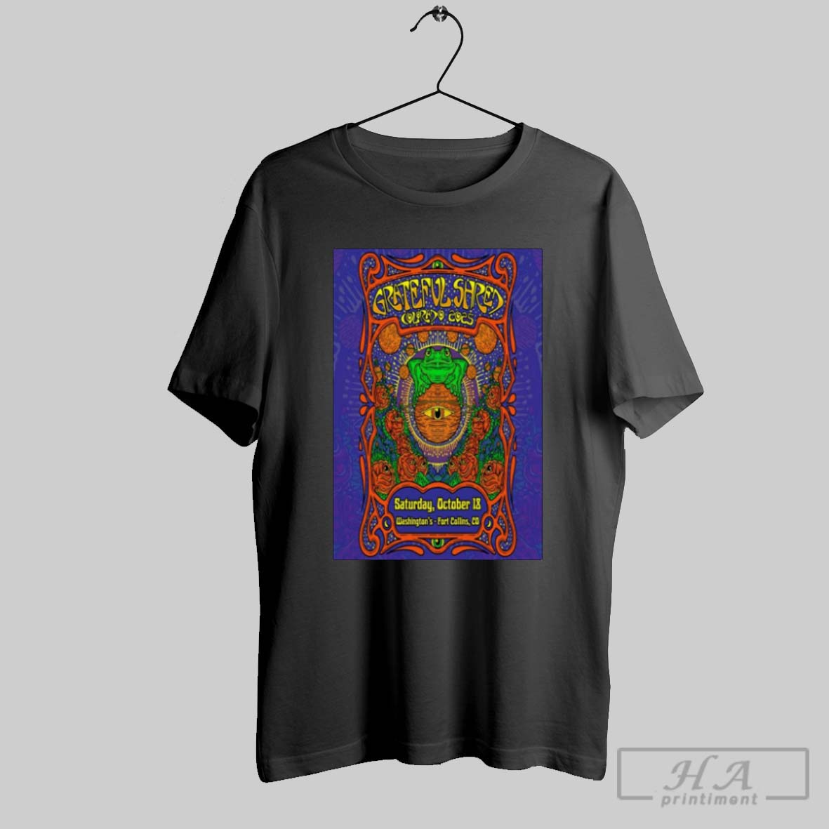Official Poster Grateful Shred October 18 2025 Washingtons Fort Collins Co