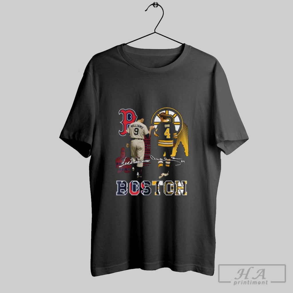 Official Red Sox Ted Williams And Bruins Bobby Orr