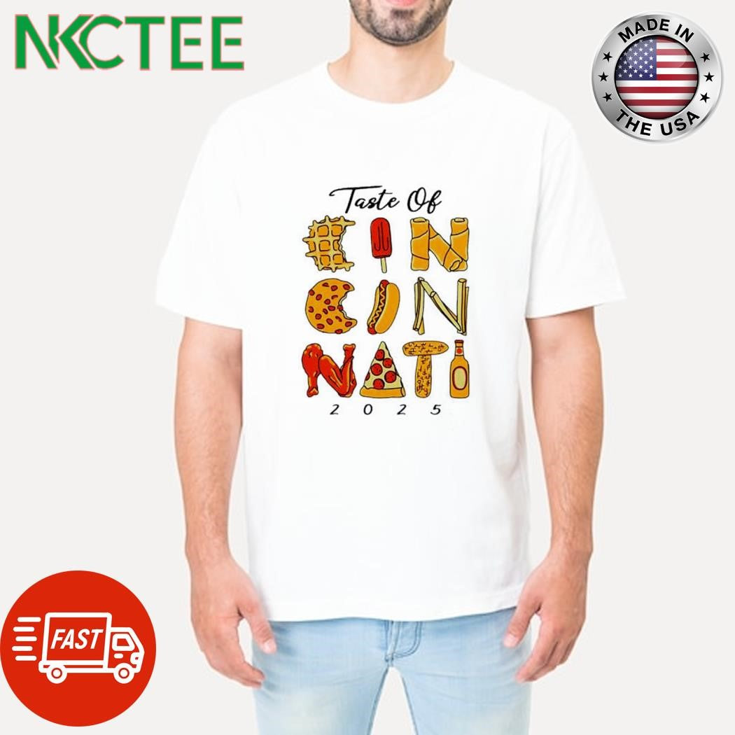 Official Taste of Cincinnati 2025 food and drink shirt